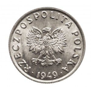 Polska, PRL 1944-1989, 5 groszy 1949 aluminium