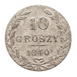 Zabór rosyjski, Mikołaj I 1825-1855, 10 groszy 1840 MW, Warszawa