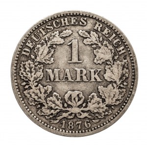 Niemcy, Cesarstwo Niemieckie 1871-1918, 1 marka 1876 J, Hamburg