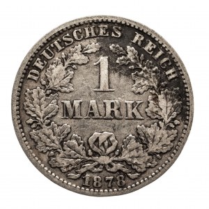 Niemcy, Cesarstwo Niemieckie 1871-1918, 1 marka 1878 E, Drezno
