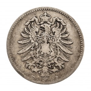 Niemcy, Cesarstwo Niemieckie 1871-1918, 1 marka 1881 D, Monachium