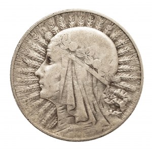 Polska, II Rzeczpospolita 1918-1939, 5 złotych 1933 Głowa kobiety