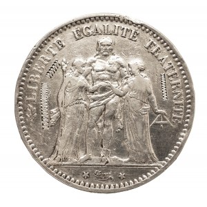 Francja, Republika, 5 franków 1873 A, Paryż