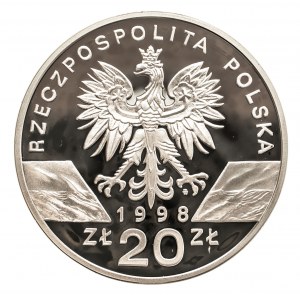 Polska, Rzeczpospolita od 1989 r., 20 złotych 1998, Ropucha paskówka
