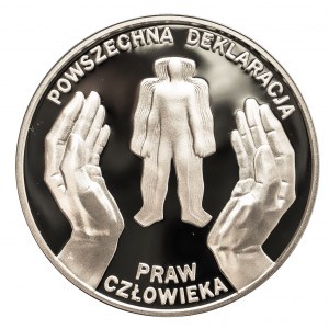 Polska, Rzeczpospolita od 1989 r., 10 złotych 1998, Powszechna Deklaracja Praw Człowieka