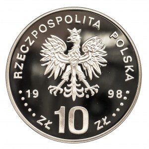 Polska, Rzeczpospolita od 1989 r., 10 złotych 1998, Powszechna Deklaracja Praw Człowieka