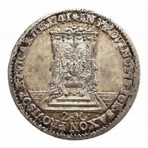 Polska, August III Sas 1733-1763, dwugrosz wikariacki 1741, Drezno