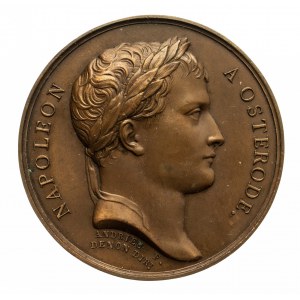 Francja, Napoleon I Bonaparte 1804-1815, medal - wizyta Cesarza w Ostródzie, b. d. (1807)