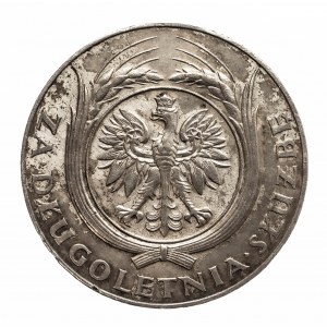 Polska, II Rzeczpospolita 1918–1939, Srebrny Medal za Długoletnią Służbę (XX lat) od 1938, Warszawa.