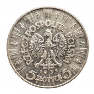 Polska, II Rzeczpospolita 1918-1939, 5 złotych 1935 Piłsudski, Warszawa