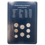 Polska, PRL 1944-1989, Zestaw: Coins of all nations, w tym złotówka 1982 z cienką datą