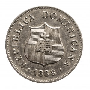 Dominikana, 2 1/2 centa 1888, Paryż