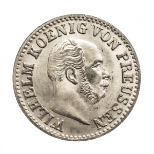 Niemcy, Prusy, Wilhelm I 1861-1888, 1/2 grosza srebrnego 1870 B, Hanower
