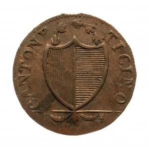 Szwajcaria, Kanton Ticino, 3 soldi 1838, Berno