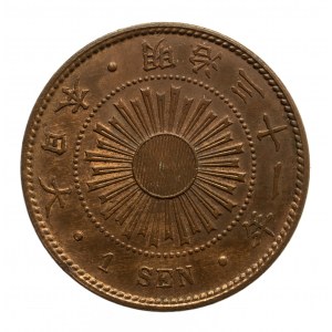 Japonia, Matsuhito (Meiji) 1867-1912, 1 sen, rok 31 (1898)