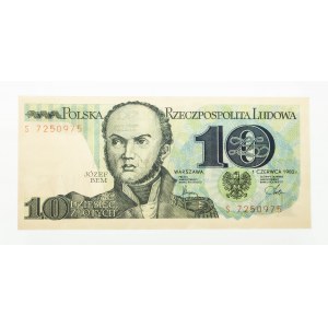 Polska, PRL 1944 - 1989, 10 ZŁOTYCH 1.06.1982, seria S.