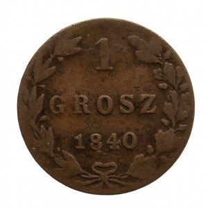 Zabór rosyjski, Mikołaj I 1825-1855, grosz 1840 MW, Warszawa
