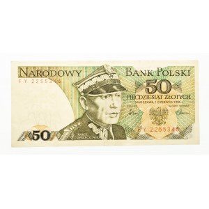 Polska, PRL 1944 - 1989, 50 ZŁOTYCH 1.06.1986, seria FY.