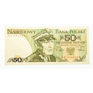 Polska, PRL 1944 - 1989, 50 ZŁOTYCH 1.12.1988, seria GB.