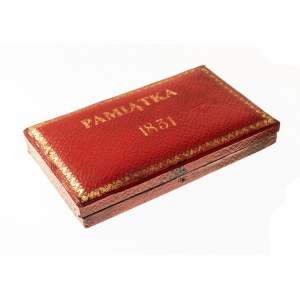 Poland, November Uprising, Souvenir-box for coins of 1831, red with gilding