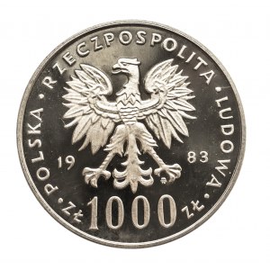 Polska, PRL 1944-1989, 1000 złotych 1983 Jan Paweł II