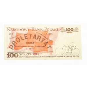 Polska, PRL 1944 - 1989, 100 ZŁOTYCH 1.12.1988, seria RF.