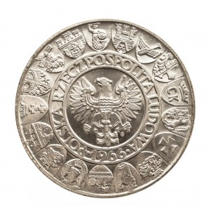 Polska, PRL 1944-1989, 100 złotych 1966 Mieszko i Dąbrówka, srebro (1)