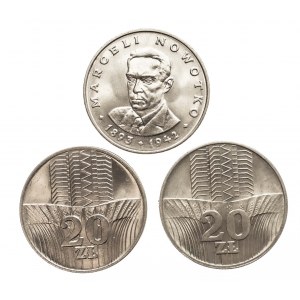 Polska, PRL 1944-1989, zestaw monet 20-sto złotowych - 3 sztuki (3)