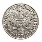 Polska, PRL 1944-1989, 5 złotych 1974 Rybak na trawce