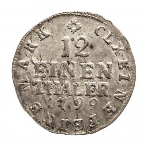 Niemcy, Saksonia, Fryderyk August III 1763-1806, 1/12 talara 1799 IEC, Drezno