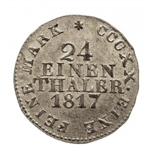 Niemcy, Saksonia, Fryderyk August I 1806-1827, 1/24 talara 1817 IGS, Drezno