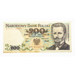 Polska, PRL 1944 - 1989, 200 ZŁOTYCH 25.05.1976, seria AM.