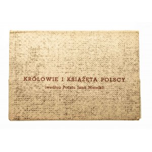 Kompletny zestaw 18 medalików: Królowie Polscy według pocztu Jana Matejki.