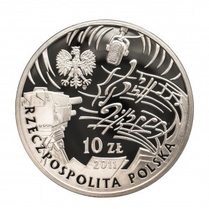 Polska, Rzeczpospolita od 1989 r., 10 złotych 2011, Jeremi Przybora Jerzy Wasowski