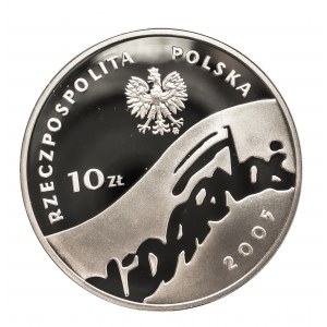 Polska, Rzeczpospolita od 1989 r., 10 złotych 2005, 25-lecie NSZZ Solidarność