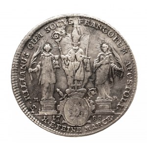 Niemcy, Biskupstwo Würzburg, Bamberg, talar 1785, Franz Ludwig von Erthal 1779-1795. Ślad po broszce.