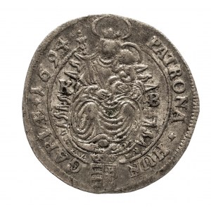 Węgry, Leopold I 1657 - 1705, 3 krajcary 1694 KB, Kremnica.