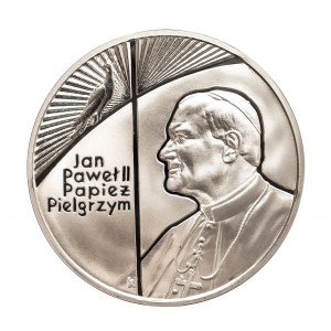 Polska, Rzeczpospolita od 1989 r., 10 złotych 1999, Jan Paweł II - Papież pielgrzym