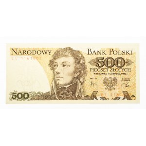 Polska, PRL 1944 - 1989, 500 ZŁOTYCH 1.06.1982, seria EL.