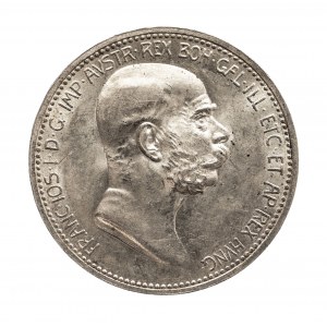 Austria, Franciszek Józef I (1848–1916), 1 korona 1908, Wiedeń, 60-lecie panowania Franciszka Józefa I
