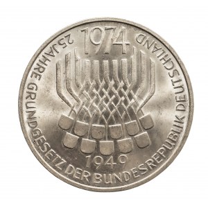 Niemcy, Republika Federalna, 5 marek 1974 F, 25 rocznica Konstytucji Republiki Federalnej Niemiec