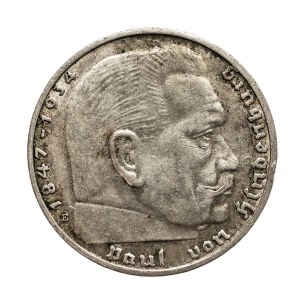 Niemcy, III Rzesza 1933-1945, 2 marki 1938 E, Hindenburg