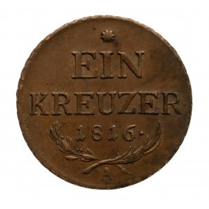 Austria, Franciszek II (1792–1835), 1 krajcar 1816 A, Wiedeń