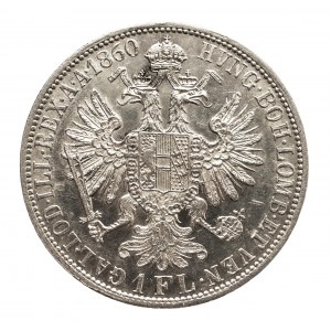 Austria, Franciszek Józef I (1848–1916), 1 floren 1860 A, Wiedeń