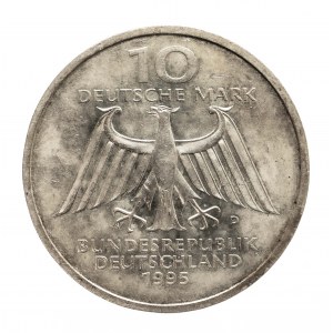 Niemcy, Republika Federalna, 10 marek 1995 D,150 rocznica urodzin - Wilhelm Conrad Röntgen