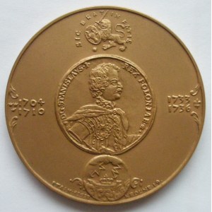 PRL 1952–1989, medal z serii królewskiej PTAiN - Stanisław Leszczyński 1983, Warszawa.