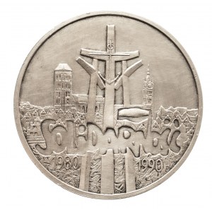 Polska, Rzeczpospolita Polska od 1989 r., 100000 złotych 1990, Solidarność typ A.