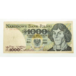 Polska, PRL 1944 - 1989, 1000 ZŁOTYCH 2.07.1975, seria P.