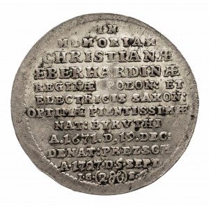 Polska, August II Mocny 1697–1733, dwugrosz na pamiątkę śmierci Krystyny Eberhardyny 1727 IGS, Lipsk