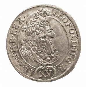 Austria, Leopold I (1658–1705), 15 krajcarów 1692 KB, Kremnica